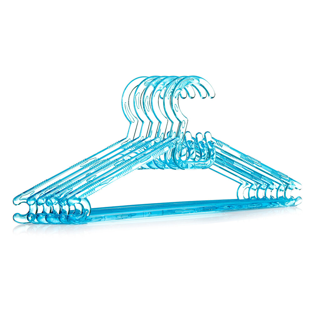 Kristal Şeffaf 6lı Giysi Askısı