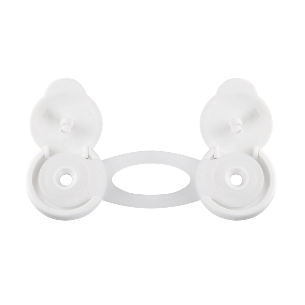 Küçük Boy Çok Amaçlı Kapaklı Bebek Güvenlik Kilidi Beyaz  2 Adet