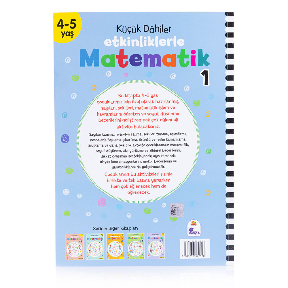 Küçük Dahiler Etkinliklerle Matematik 4-5 Yaş 1. Kitap