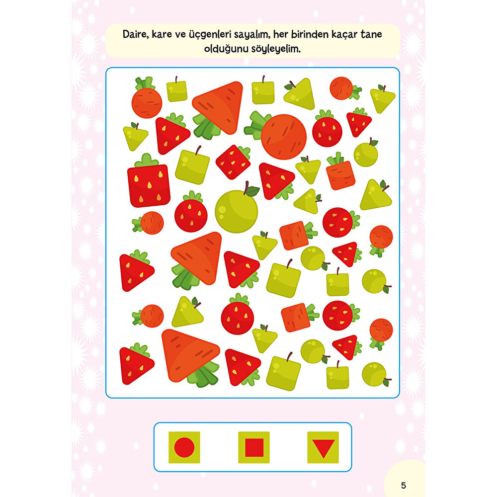 Küçük Dahiler Etkinliklerle Matematik 4-5 Yaş 1. Kitap