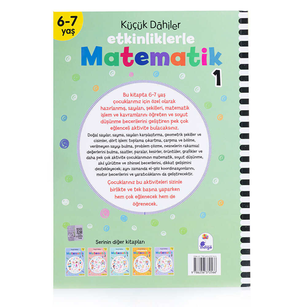 Küçük Dahiler Etkinliklerle Matematik 6-7 Yaş 1. Kitap
