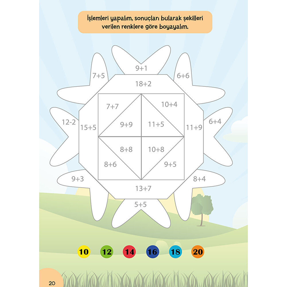 Küçük Dahiler Etkinliklerle Matematik 6-7 Yaş 1. Kitap