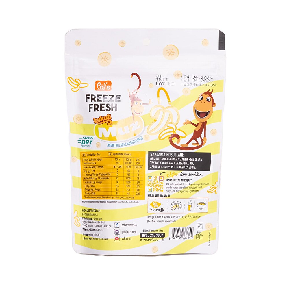 Kukuli Freeze Fresh Muz 20 gr