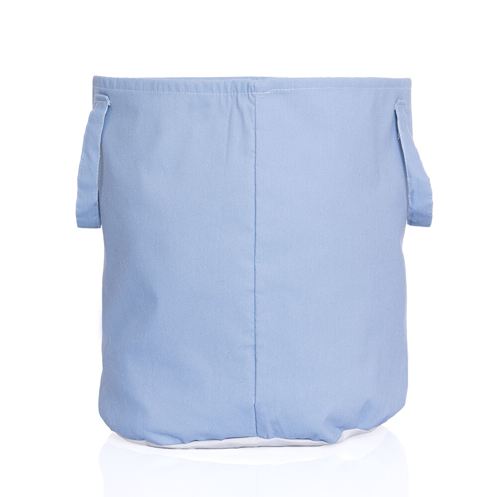 Bebek Odası Kumaş Oyuncak Sepeti Mavi