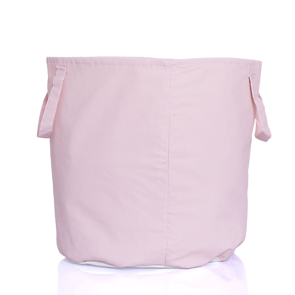Bebek Odası Kumaş Oyuncak Sepeti Pembe