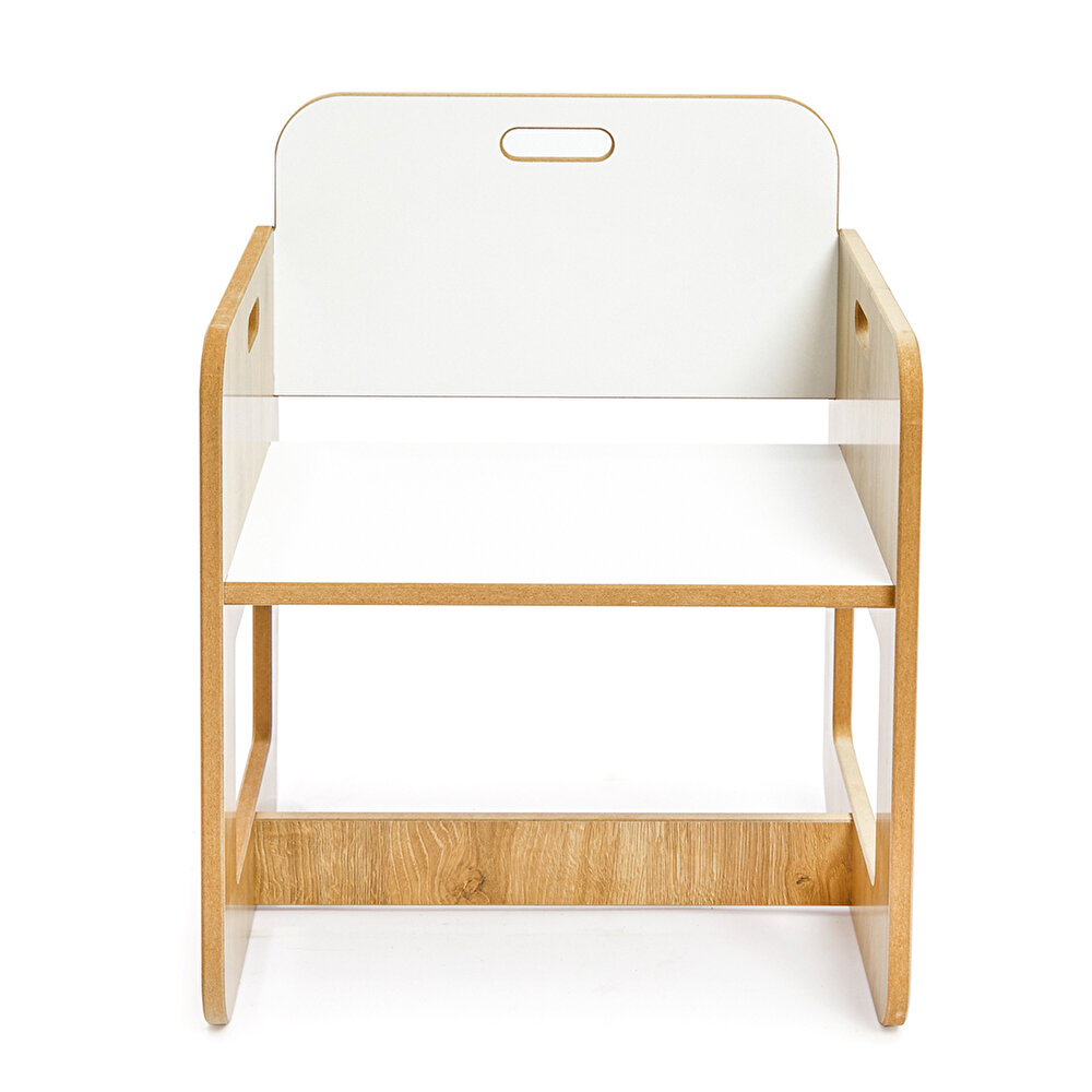 Kumru Ahşap Montessori Çocuk Aktivite Sandalye Naturel