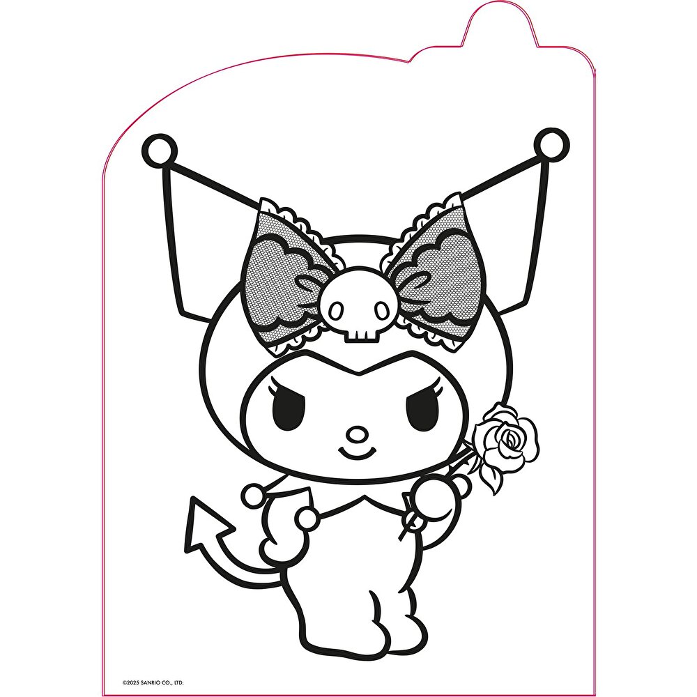 Kuromi Baştan Sona Maskeli Boyama Kitabı