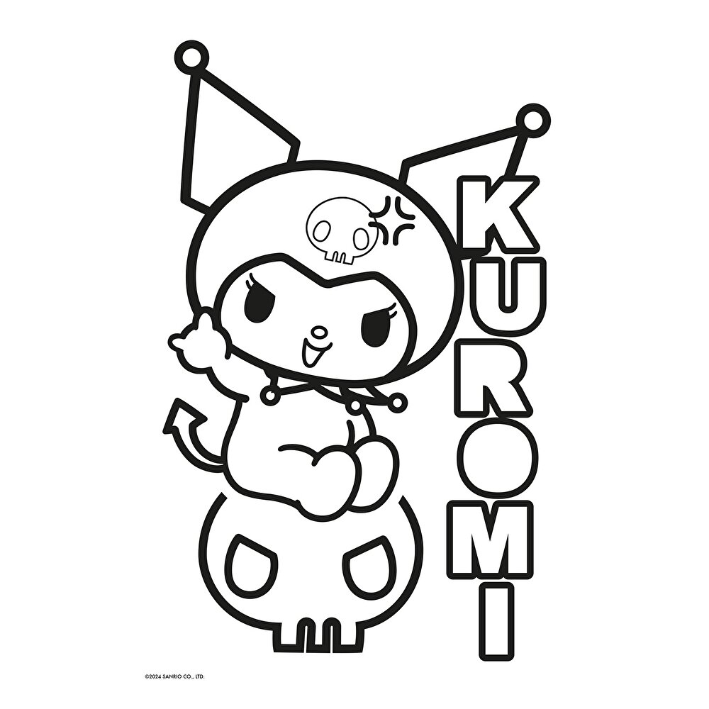 KUROMİ STAR SİMLİ ÇIKARTMALI BOYAMA KİTABI