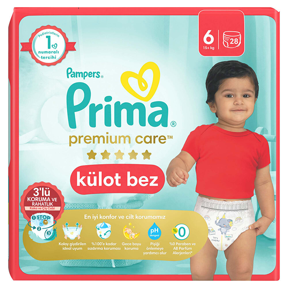 Premium Care Külot Bez Extra Large 6 Beden İkiz Paket 15+kg 28 Adet