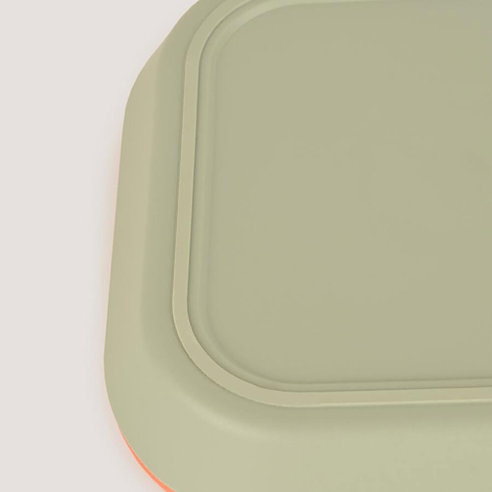 LC Kare Tabak 2'li Sage Green - Peach