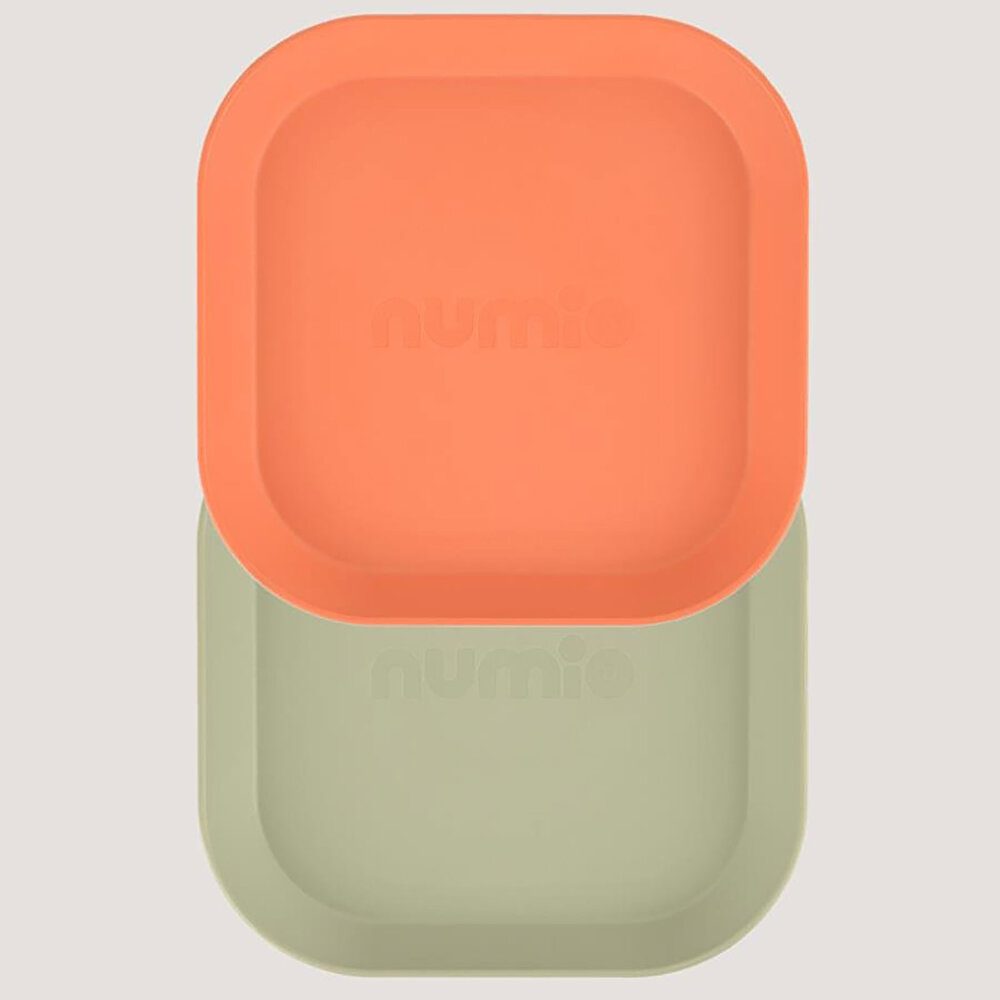 LC Kare Tabak 2'li Sage Green - Peach