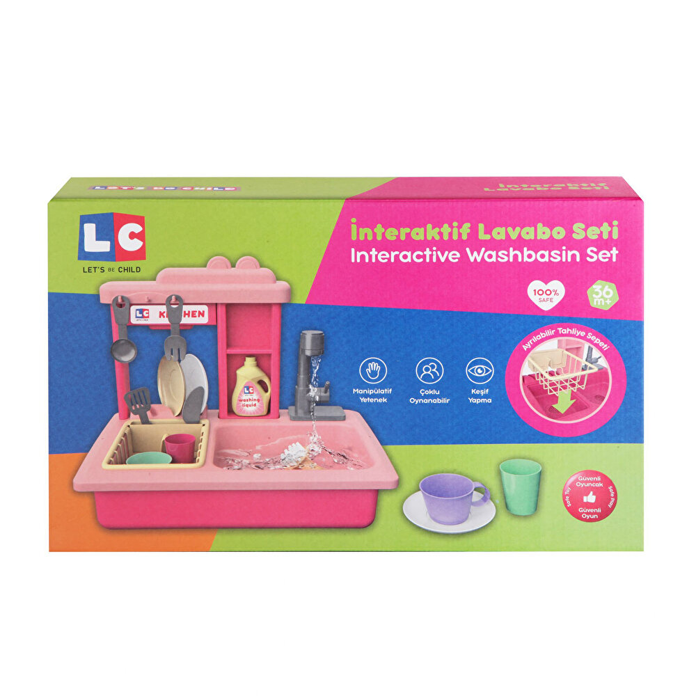 Pilli Lavabo Seti  İnteraktif Asortili