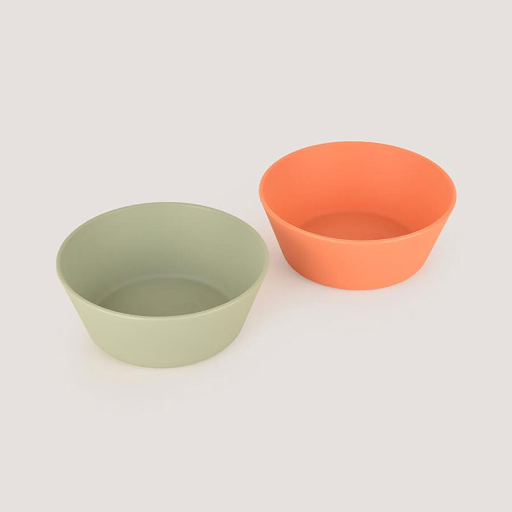 LC Yuvarlak Kase 2'li Sage Green -  Peach