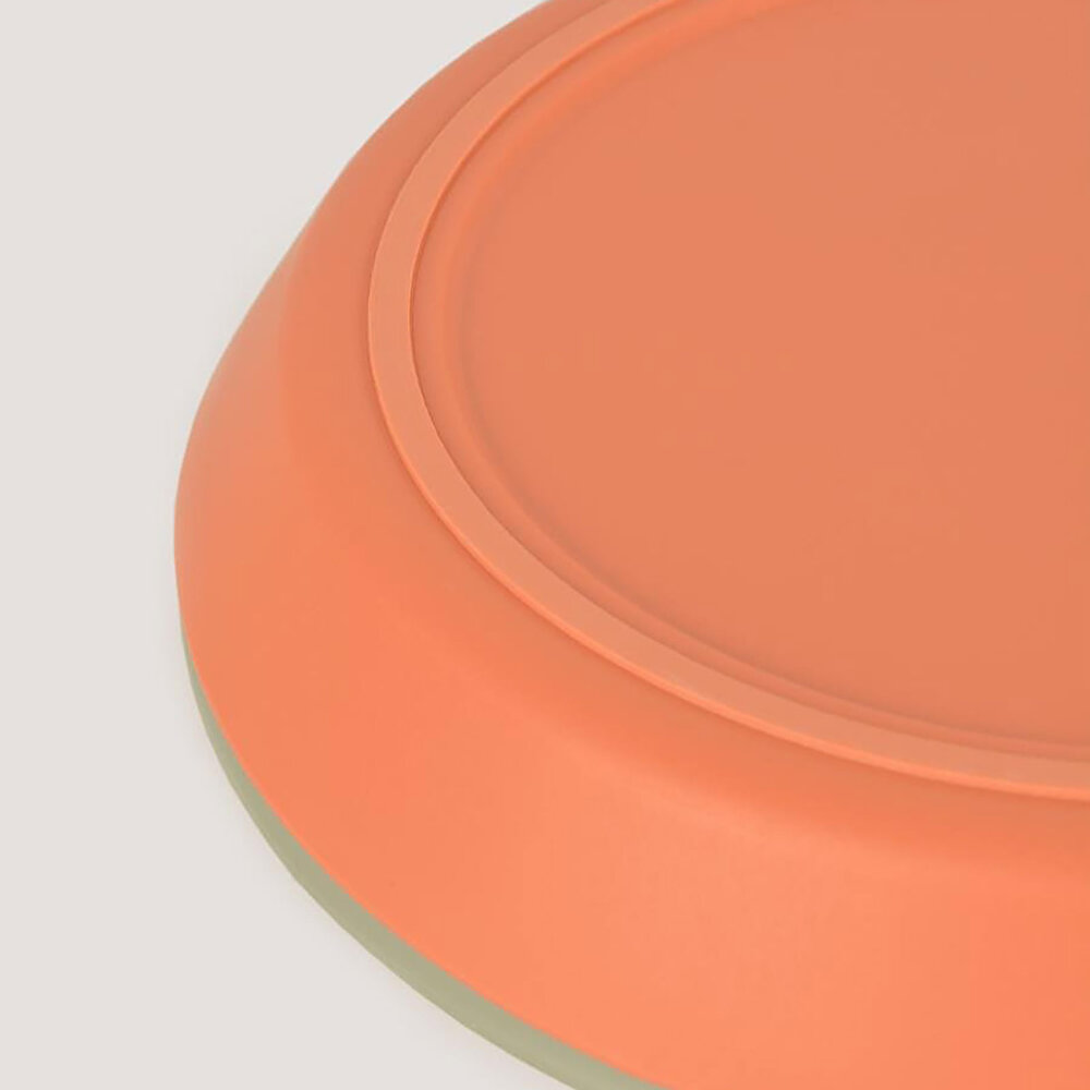 LC Yuvarlak Tabak 2'li Sage Green - Peach