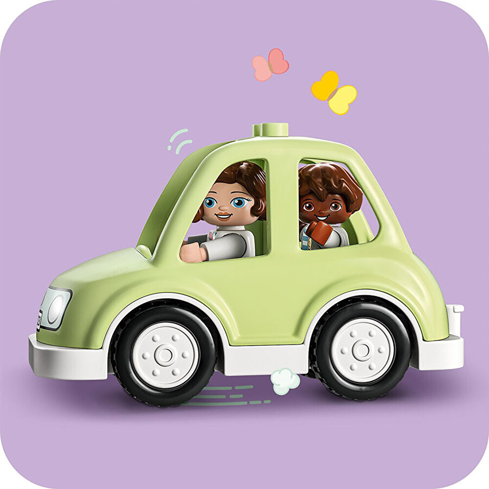 ® DUPLO® Kasabası Tekerlekli Aile Evi 10986 Oyuncak Yapım Seti (31 Parça)