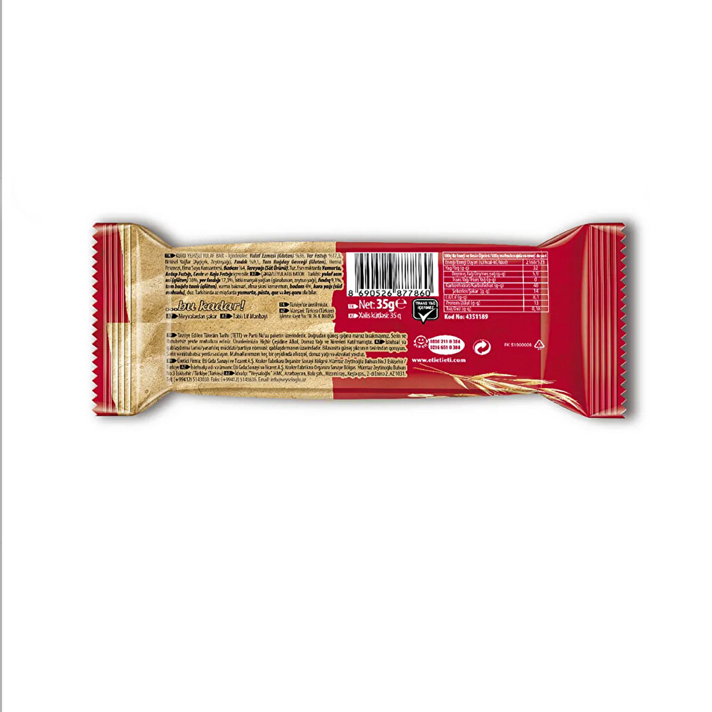 Lifalif Kuru Yemişli Yulaf Bar 35 Gr