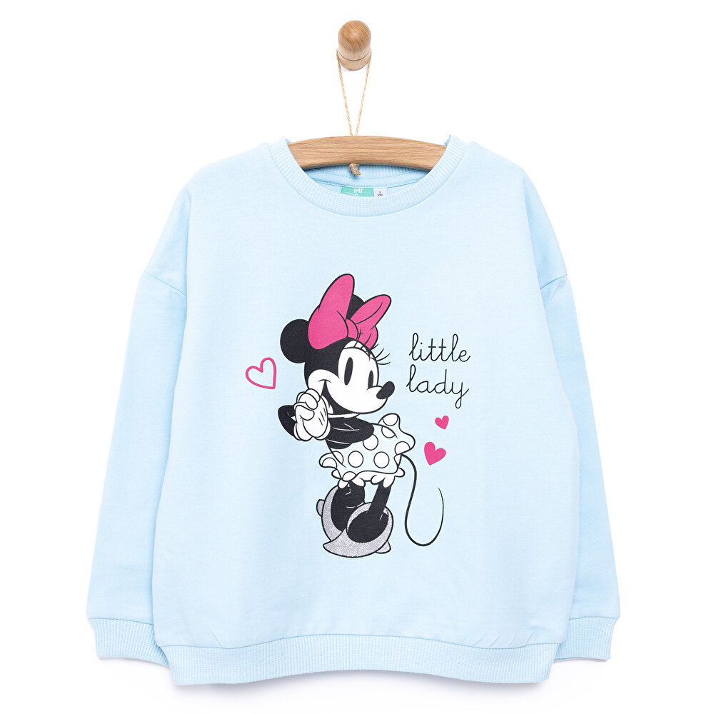 Lisans Disney Minnie Mouse Sweatshirt Kız Bebek