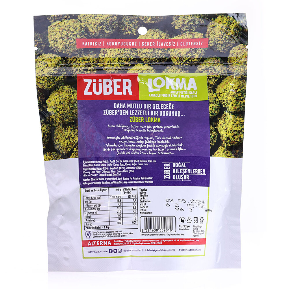 Lokma Antep Fıstığı Kaplı 96 gr