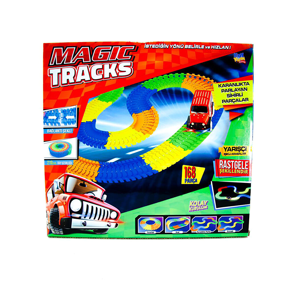 Magic Tracks Hareketli Raylar 168 Parça 1 Arabalı