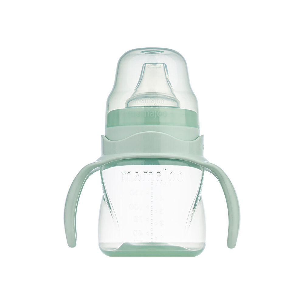 Yumuşak Uçlu Kulplu Antikolik Alıştırma Bardağı 6+ Ay 160 ml Yeşil