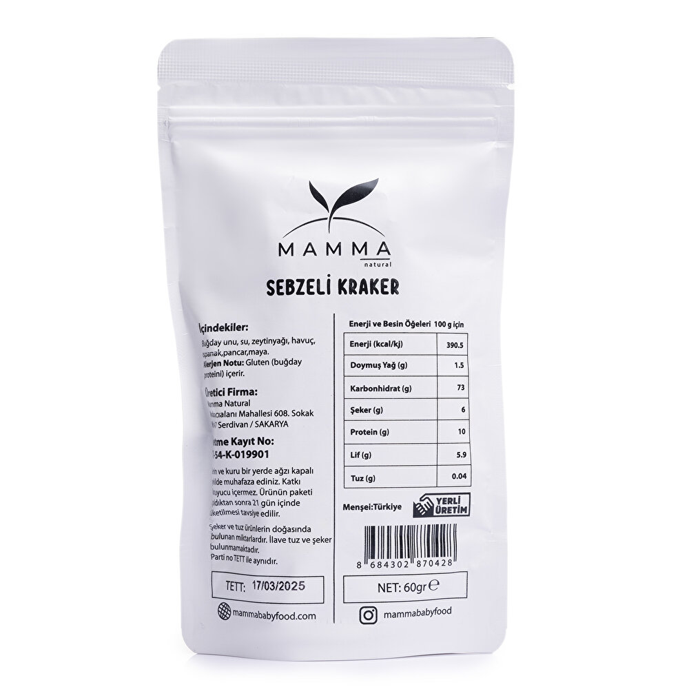 Mamma Sebzeli Kraker 60gr