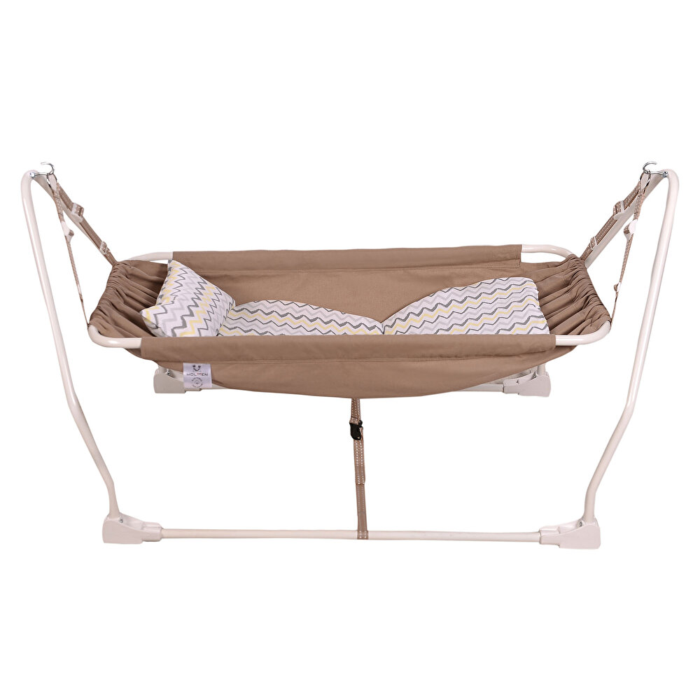 Marmaris Katlanır ve Sallanabilir Bebek Hamağı Kahverengi