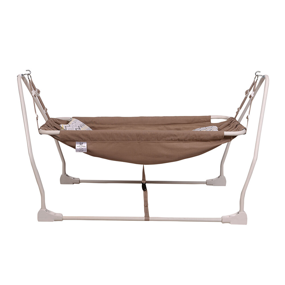 Marmaris Katlanır ve Sallanabilir Bebek Hamağı Kahverengi