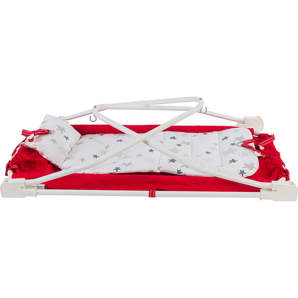 Marmaris Katlanır ve Sallanabilir Bebek Hamağı Kırmızı