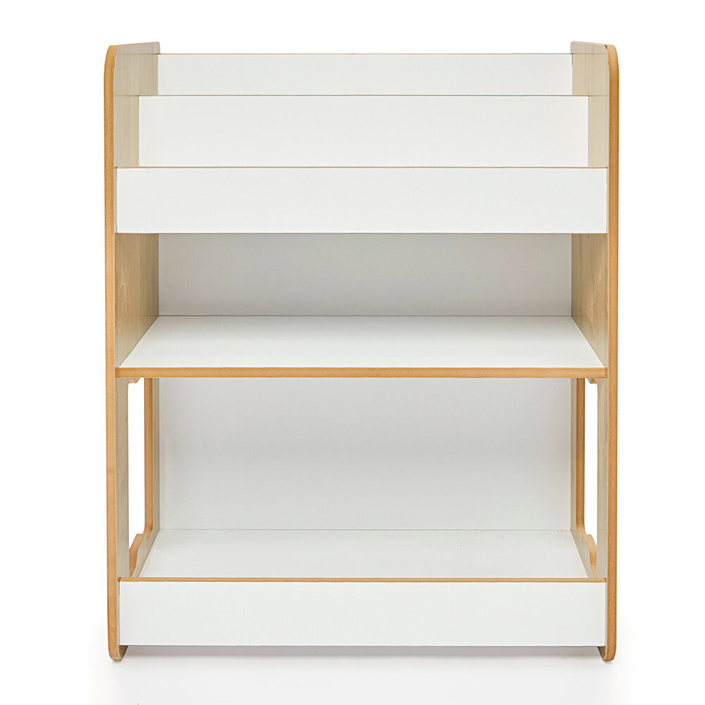 Martı Ahşap Çok Amaçlı Montessori Kitaplık/Oyuncaklık Naturel