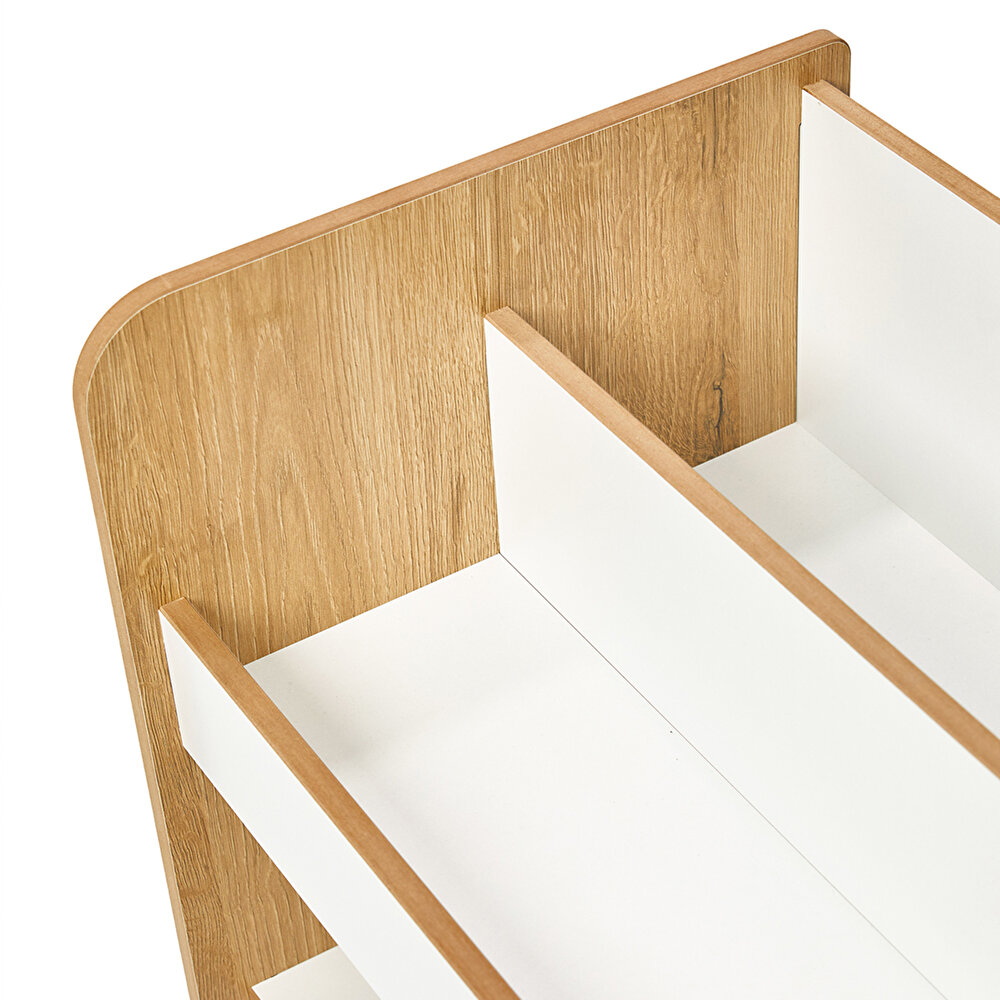 Martı Ahşap Çok Amaçlı Montessori Kitaplık/Oyuncaklık Naturel