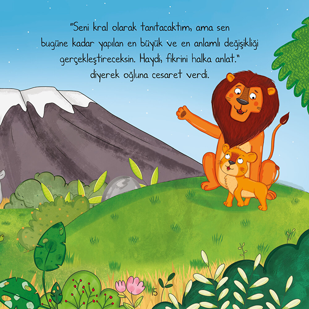 Kral Olmak İstemeyen Aslan Bebek Masal Kitabı Ezo Sunal