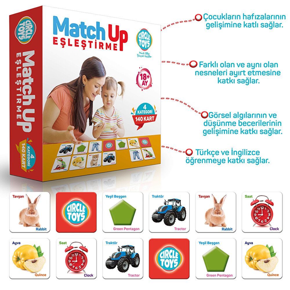 Match Up Eşleştirme Kartları
