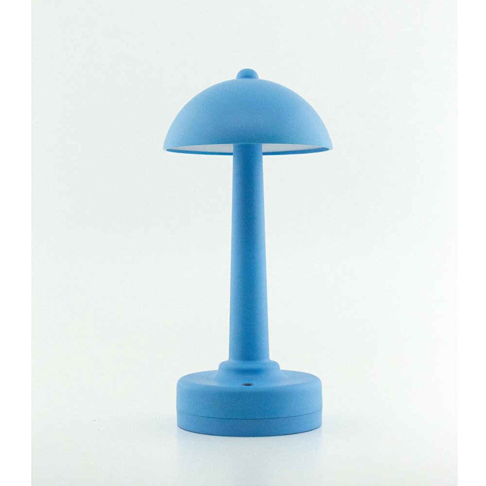 Şarjlı ve 3 Kademe Işık Ayarlı Masa Lambası Mavi