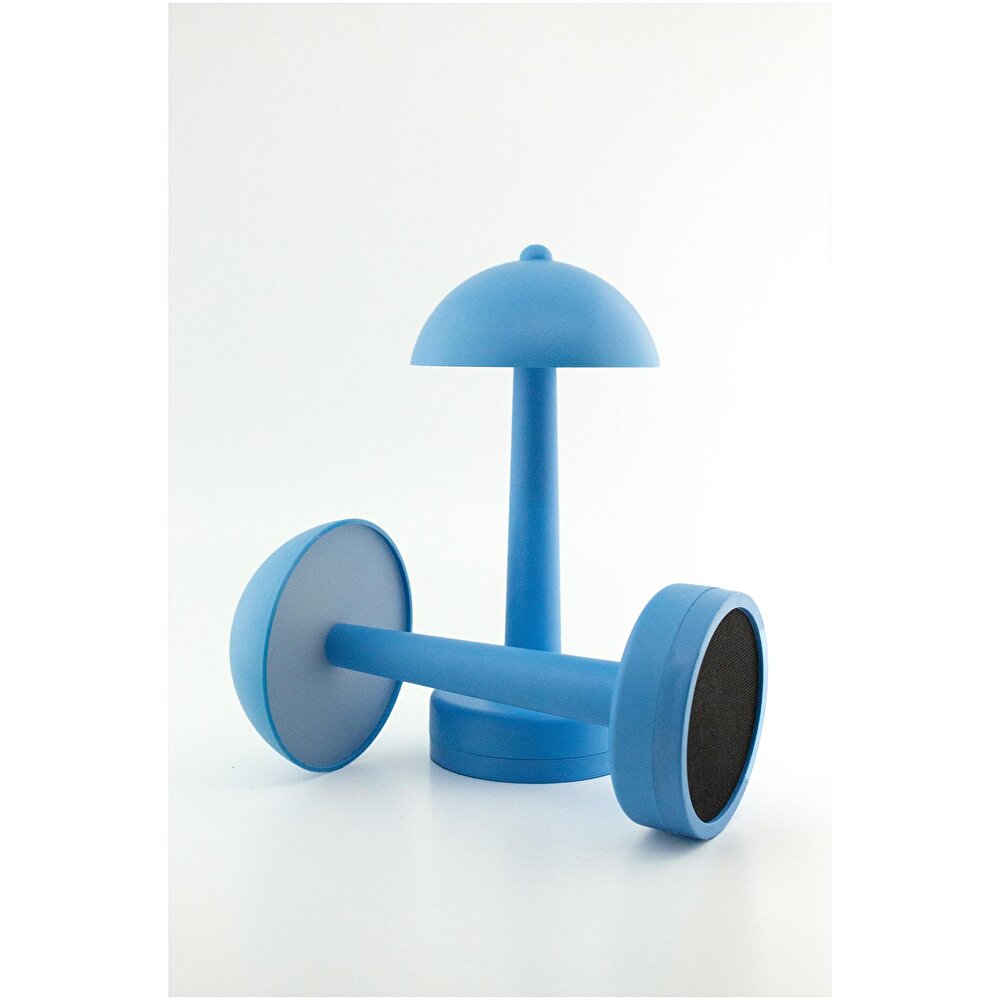 Şarjlı ve 3 Kademe Işık Ayarlı Masa Lambası Mavi