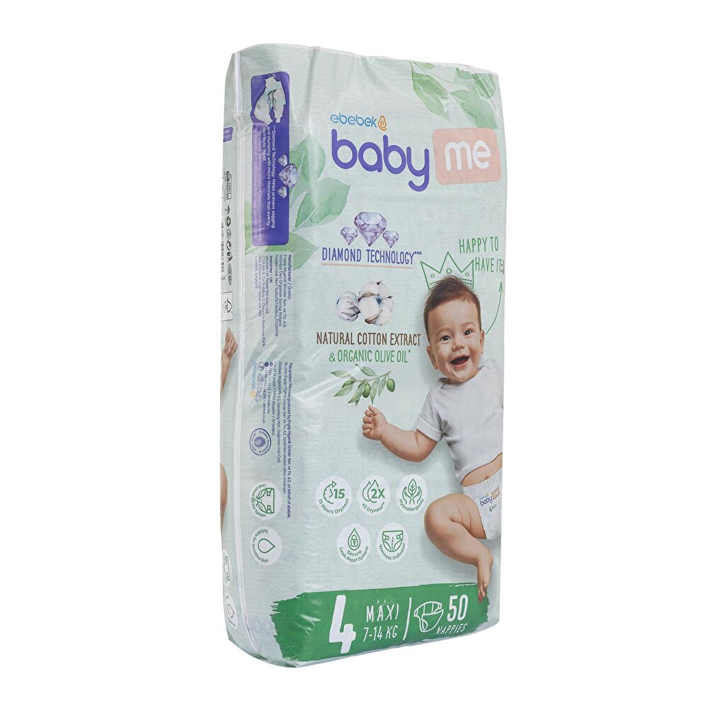 Maxi 4 Numara Bebek Bezi 7-14 kg 50 Adet