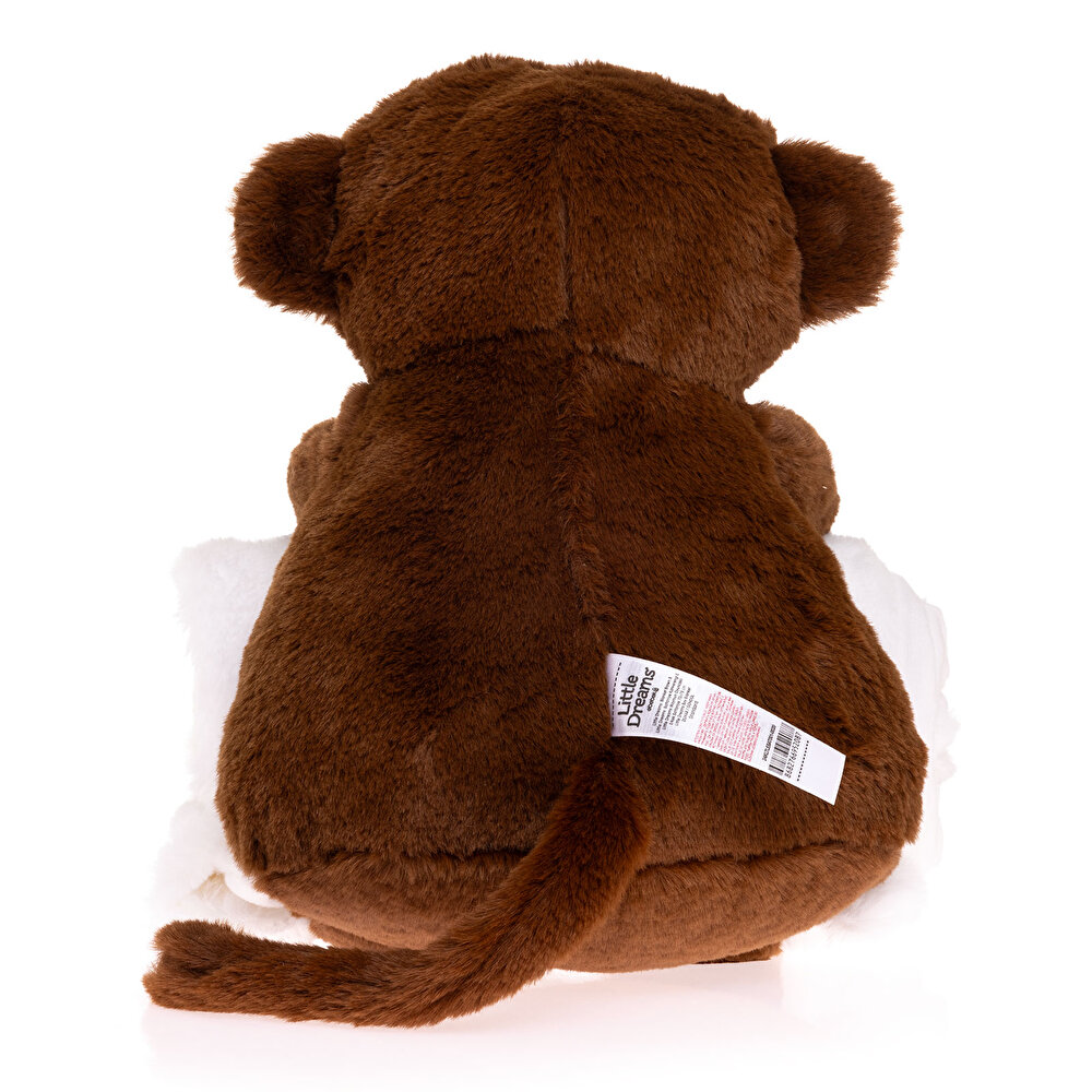 Maymun Oyuncaklı Erkek Battaniye 70x78 cm Erkek Bebek