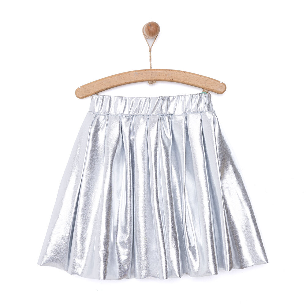 Metallic Kız Pileli Etek