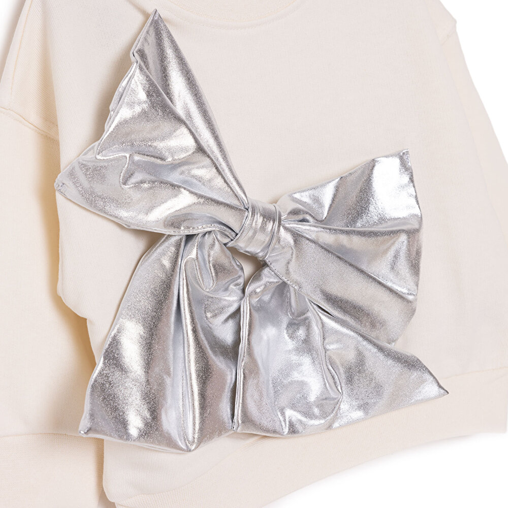Metallic Sweatshirt Kız Bebek
