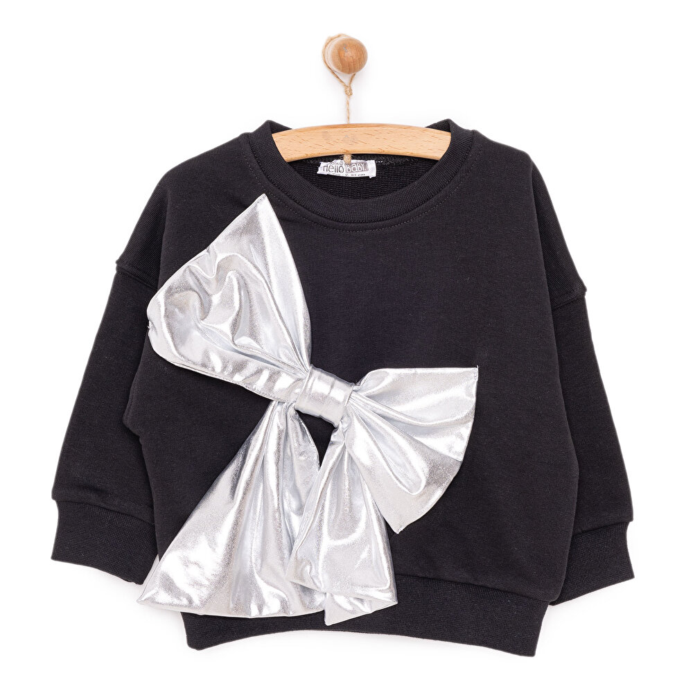 Metallic Sweatshirt Kız Bebek
