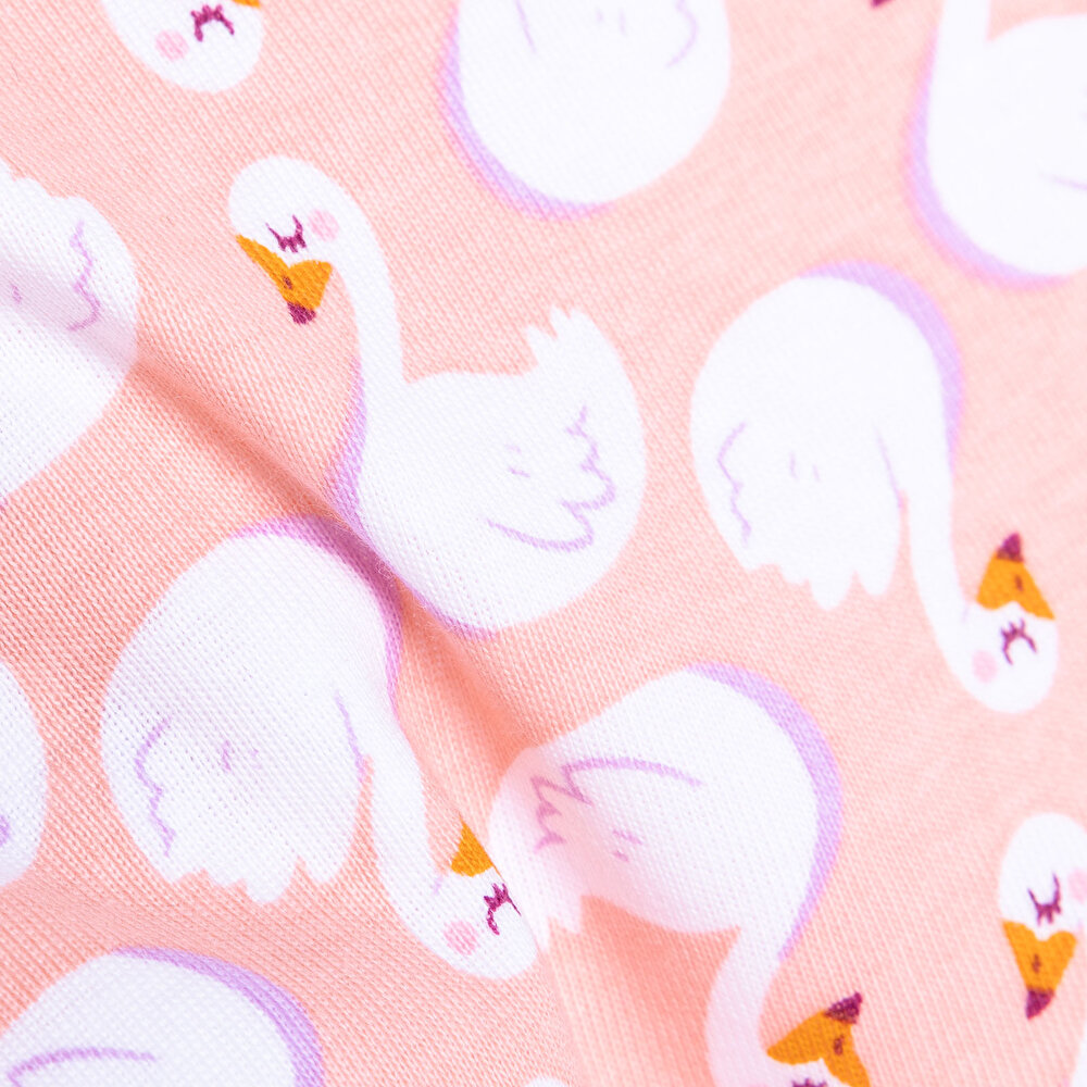 Metraj Baskılı Kısa Kol Body Kız Bebek