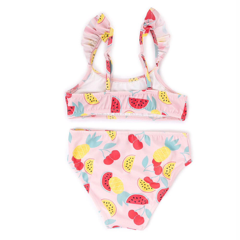 Meyveler Baskılı Kız Bikini Takımı Kız Bebek