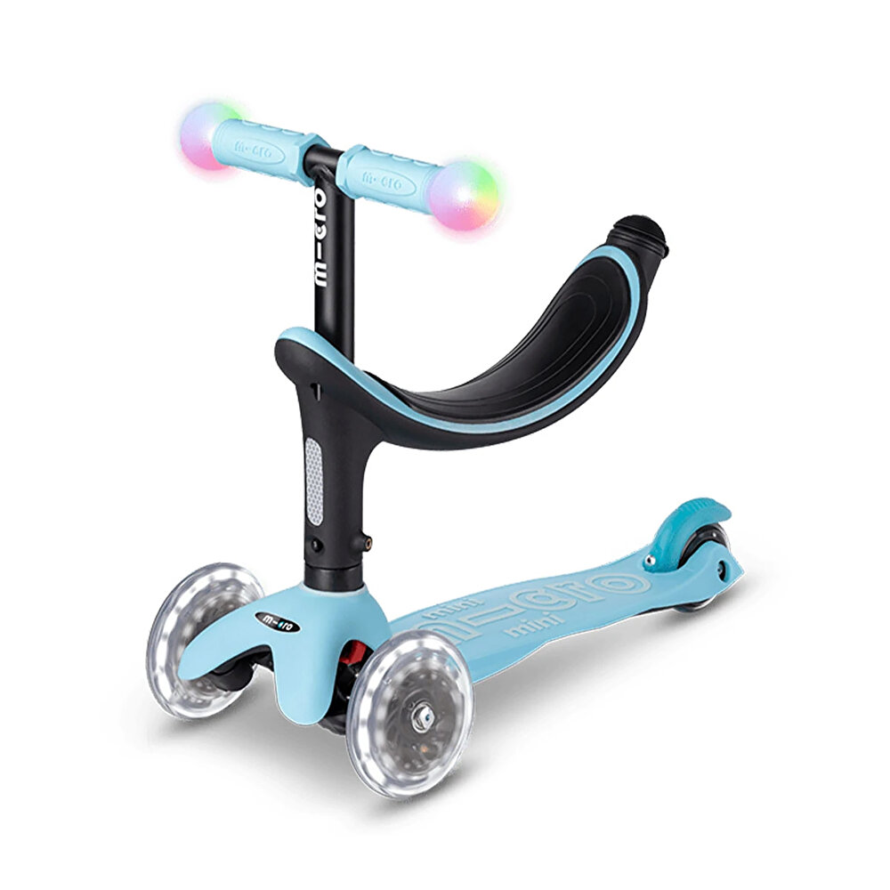 Micro Mini2Grow Deluxe Magic 3 Tekerlekli Scooter LED Blue