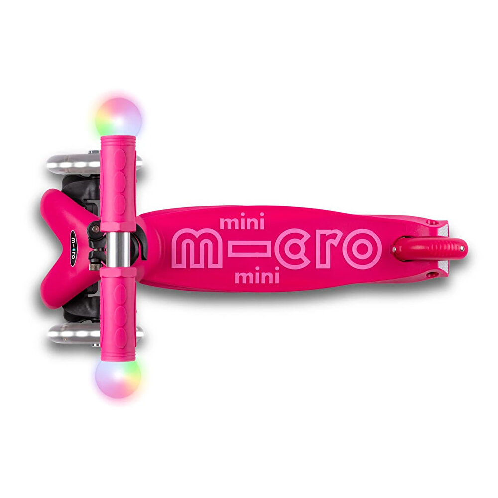 Micro Mini2Grow Deluxe Magic LED 3 Tekerlekli Scooter Pink