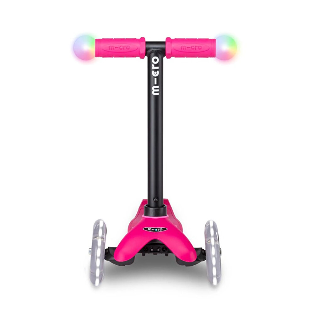 Micro Mini2Grow Deluxe Magic LED 3 Tekerlekli Scooter Pink