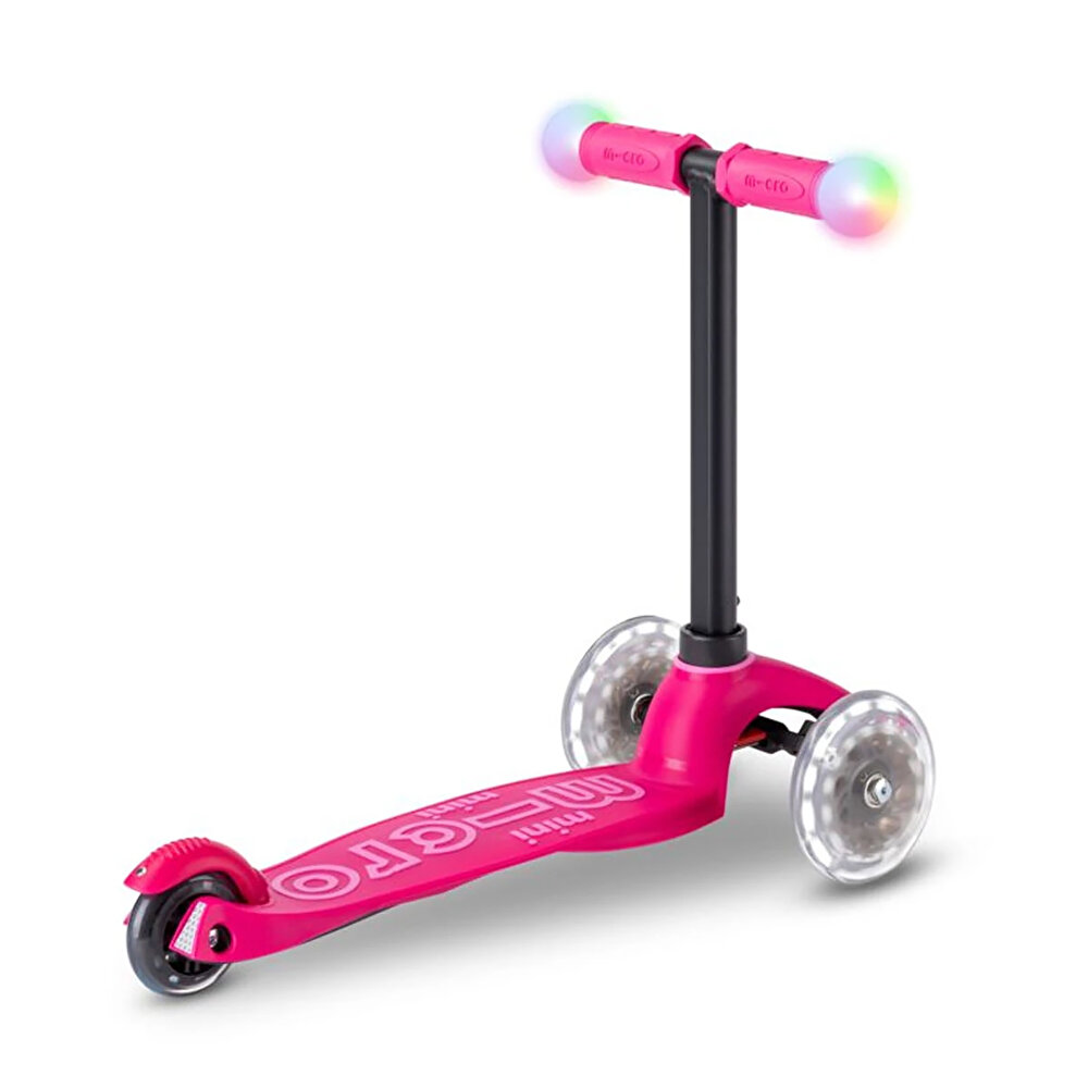 Micro Mini2Grow Deluxe Magic LED 3 Tekerlekli Scooter Pink
