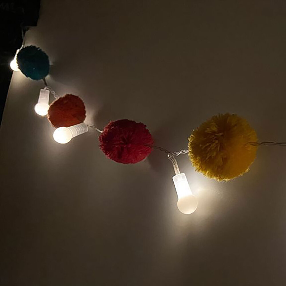 Çocuk Led Mini Ponpon Aydınlatma 10 Adet