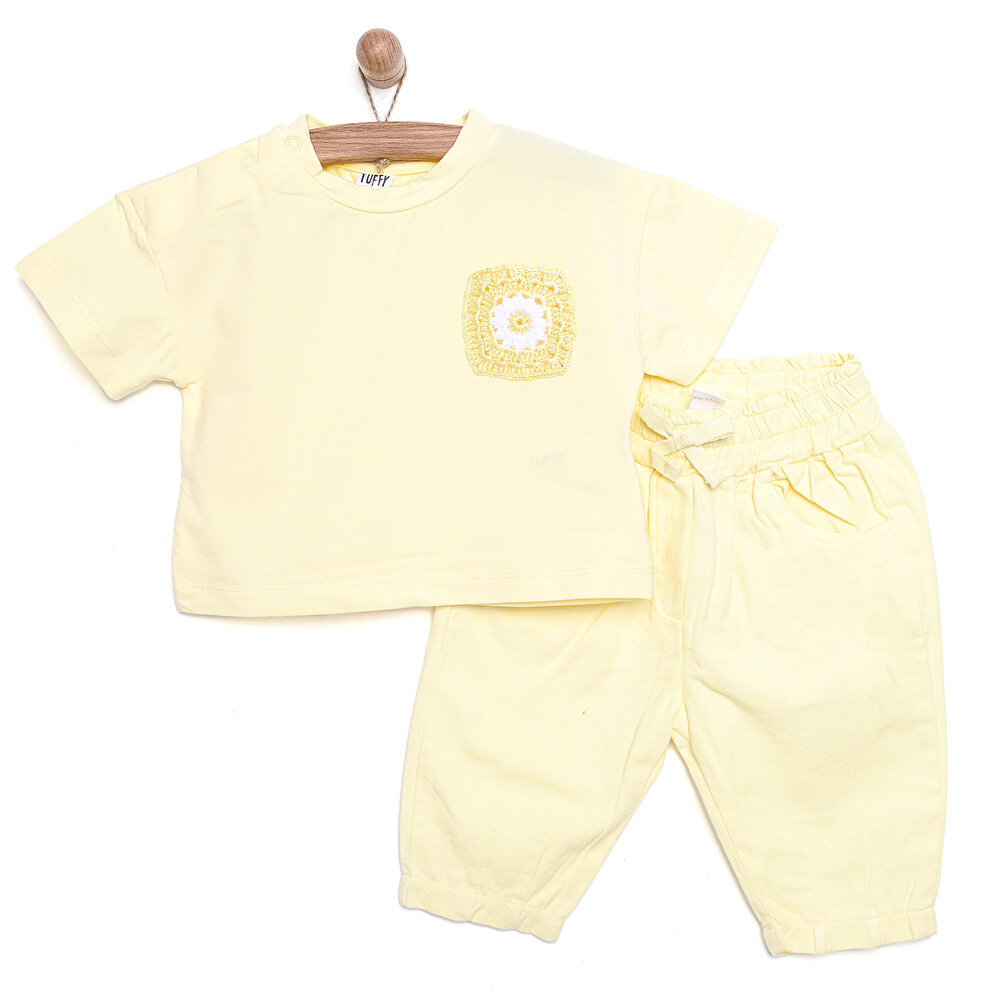 Minik Papatyam Tshirt - Pantolon Kız Bebek