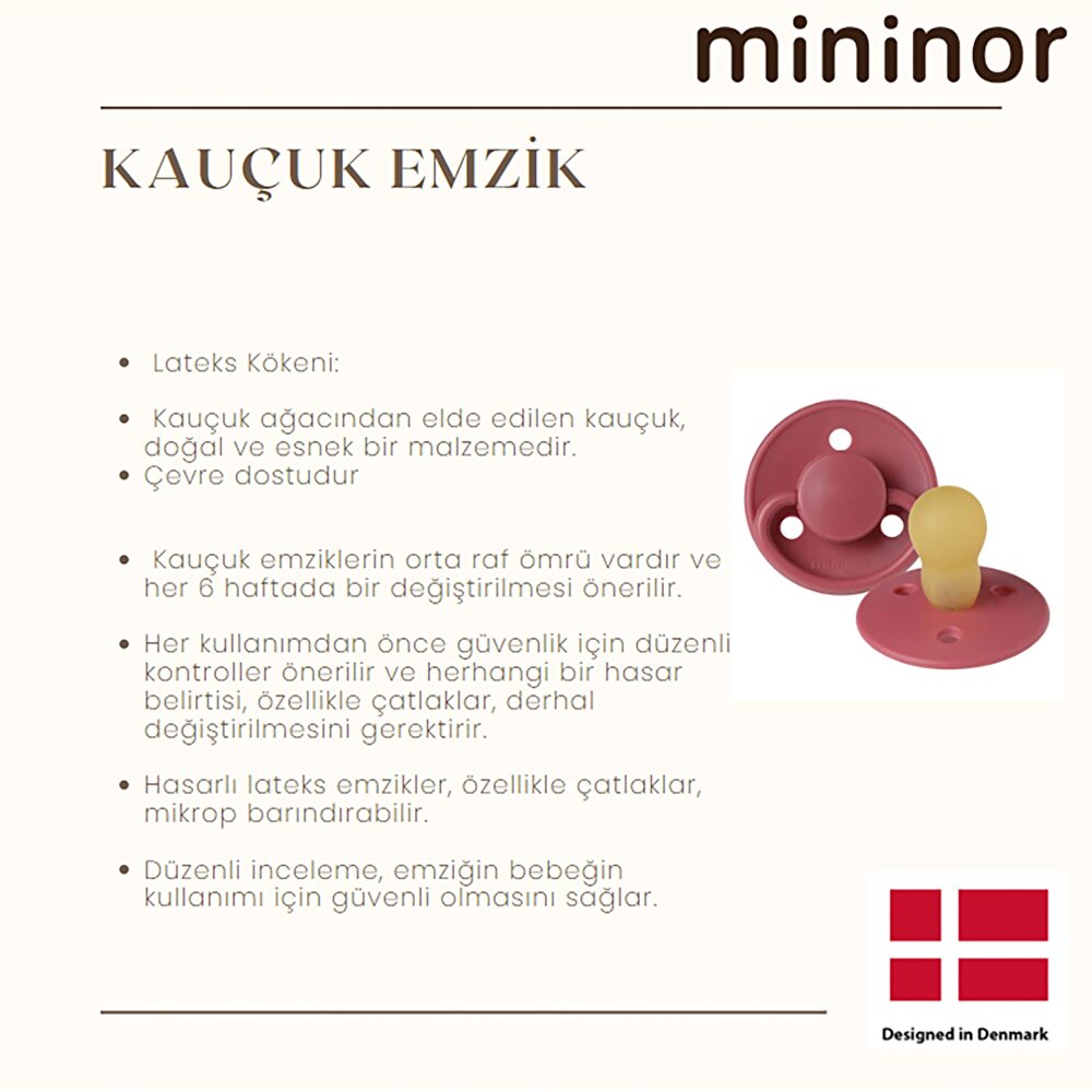Mininor Kauçuk Emzik 12+ Ay - Cloudy Morning