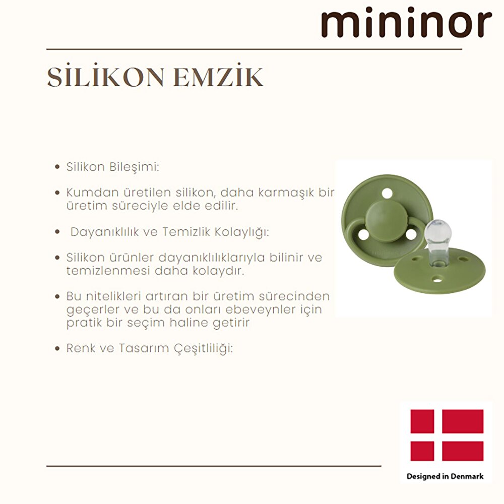 Mininor Silikon Emzik 12+ Ay - Soft Rabbit