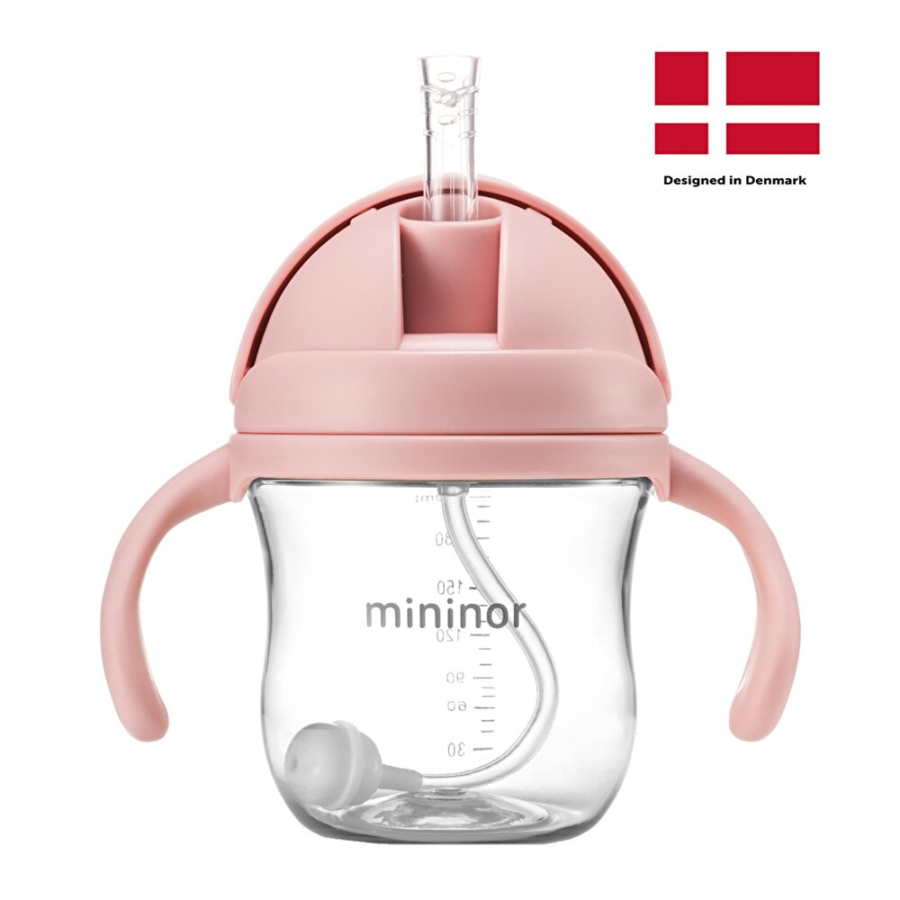 Mininor Tritan Alıştırma Bardağı 220 ml - Rose